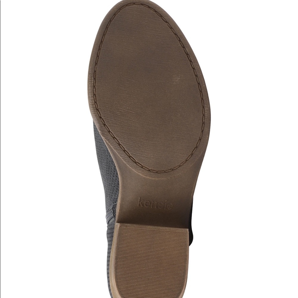 Kensie Gerona Perforated Dark Grey Suede Bootie - Picture 9 of 9